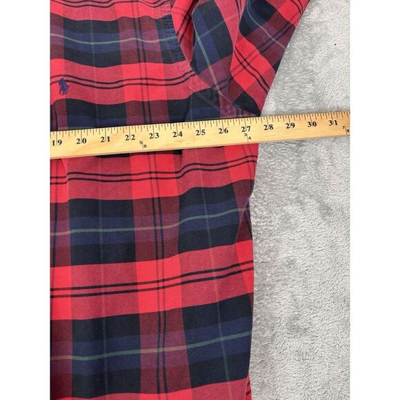 Ralph Lauren Long Sleeve Plaid Button Down Shirt Men's 2XLT Red - Picture 6 of 8